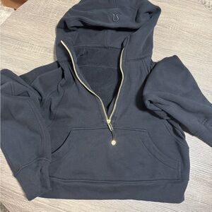 lululemon athletica Black Hoodie with Gold Zipper